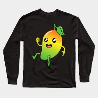 Kawaii Cartoon Mango Long Sleeve T-Shirt